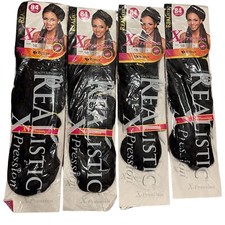 X-Pression Kanekalon Braiding Hair 84  Color 1B Black Synthetic 5 Pack
