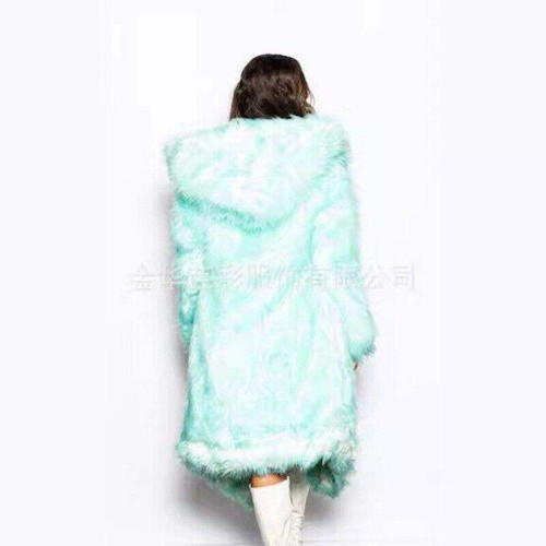 LED Carnival Party Costume Festival Costume Performance Faux Fur Cosplay Jacket - Picture 4 of 28