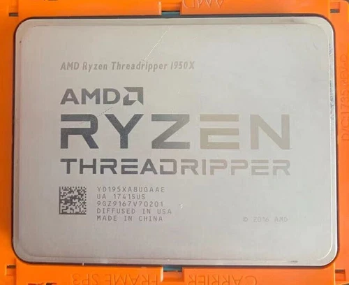 AMD Ryzen Threadripper 1950x CPU processor 3.40ghz 16cores 32threads tr4 x399