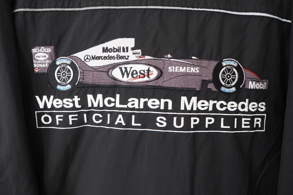 Chaqueta De Colección West McLaren Mercedes F1 Team Kenwood Racing Talla L Años 90 Foto 4 de 4