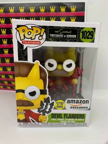 **IMPERFECT** AMAZON EXCLUSIVE Funko Pop! Simpsons Treehouse Devil Ned Flanders
