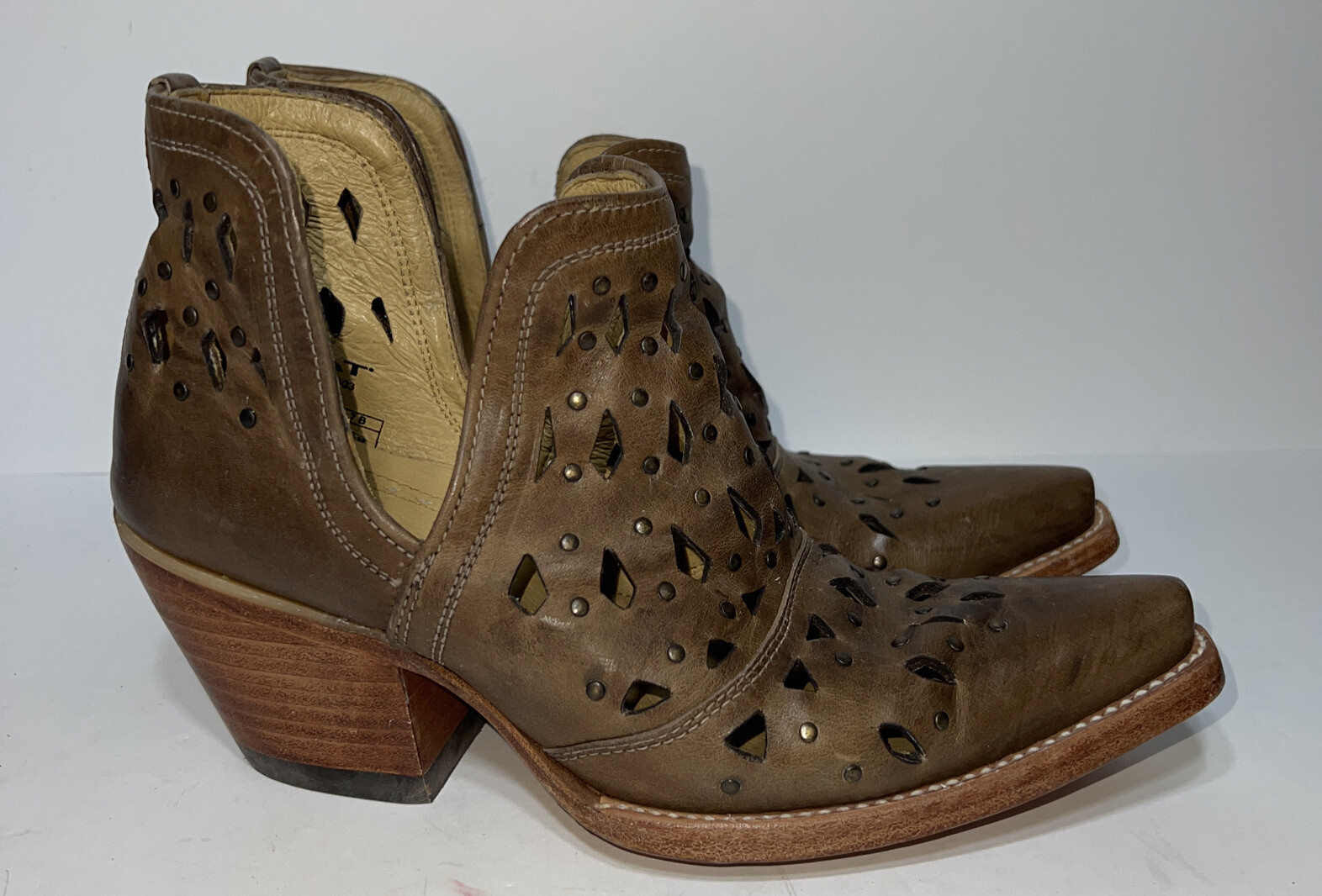 Leather Western Boot 10031503 Brown 