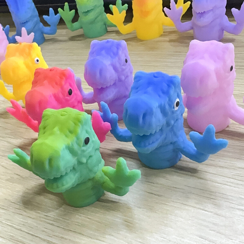 5Pcs Funny Dinosaur Story Finger Puppets Gashapon Toys Kid Birthday Party Favors eBay