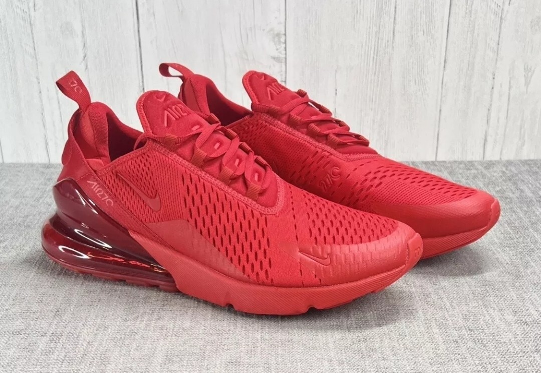 Nike Air Max 270 Shoes Triple Red Mens Size 11 | eBay