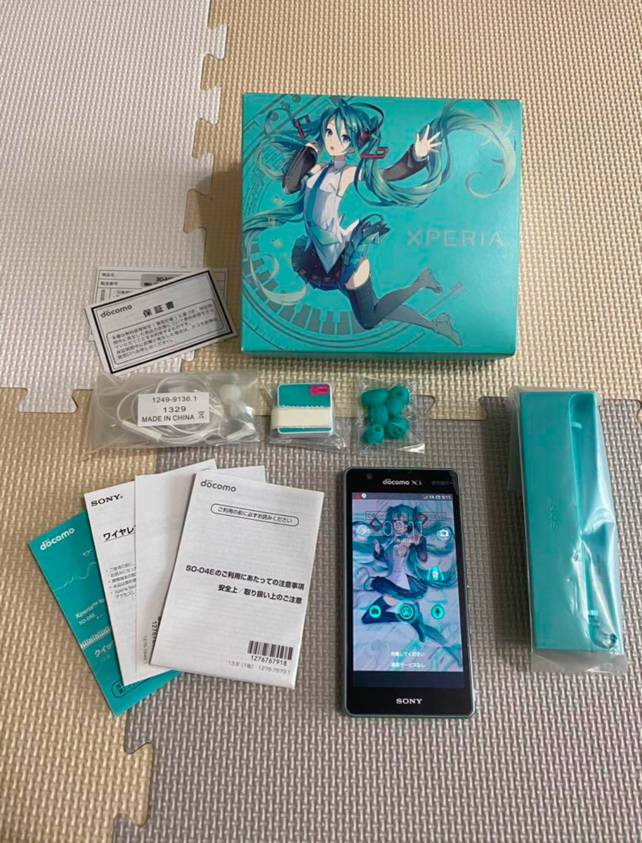 DOCOMO SONY SO-04E HATSUNE MIKU XPERIA SMARTPHONE LIMITED DOCOMO SONY SO-04E HATSUNE MIKU XPERIA SMARTPHONE LIMITED