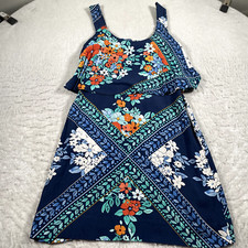 Anthropologie Maeve Dress Womens 6 Blue Floral Short
