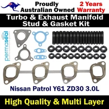 Permaseal Turbo&Manifold Stud & Gasket Kit For Nissan Patrol Y61 ZD30 3.0L