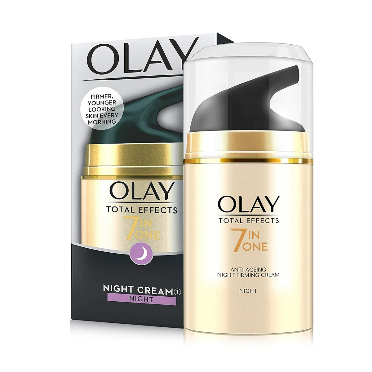 Olay Night Cream Total Effects 7 in 1 Anti Ageing Moisturiser 50g FS