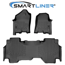 SMARTLINER Custom Fit Floor Mats 2 Row Liner OEM TPE 2019-2024 Ram 1500 Quad Cab