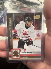 TYSON HINDS 22/23 2023 Upper Deck Team Canada Rookie HIGH GLOSS 09/10 GOLD #131