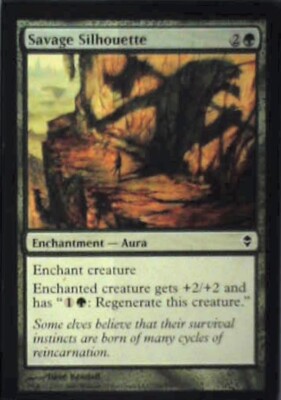 Savage Silhouette - Zendikar: #181, Magic: The Gathering Nm R48 | eBay