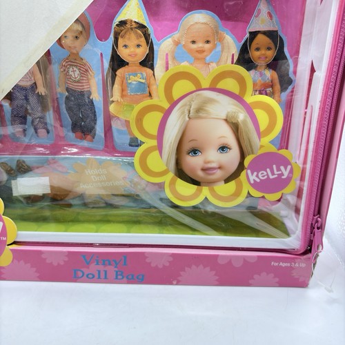 Estuche de transporte de vinilo Kelly Club bolsa para muñecas tiendas Mattel 12 muñecas + accesorios 2003 - Imagen 5 de 8