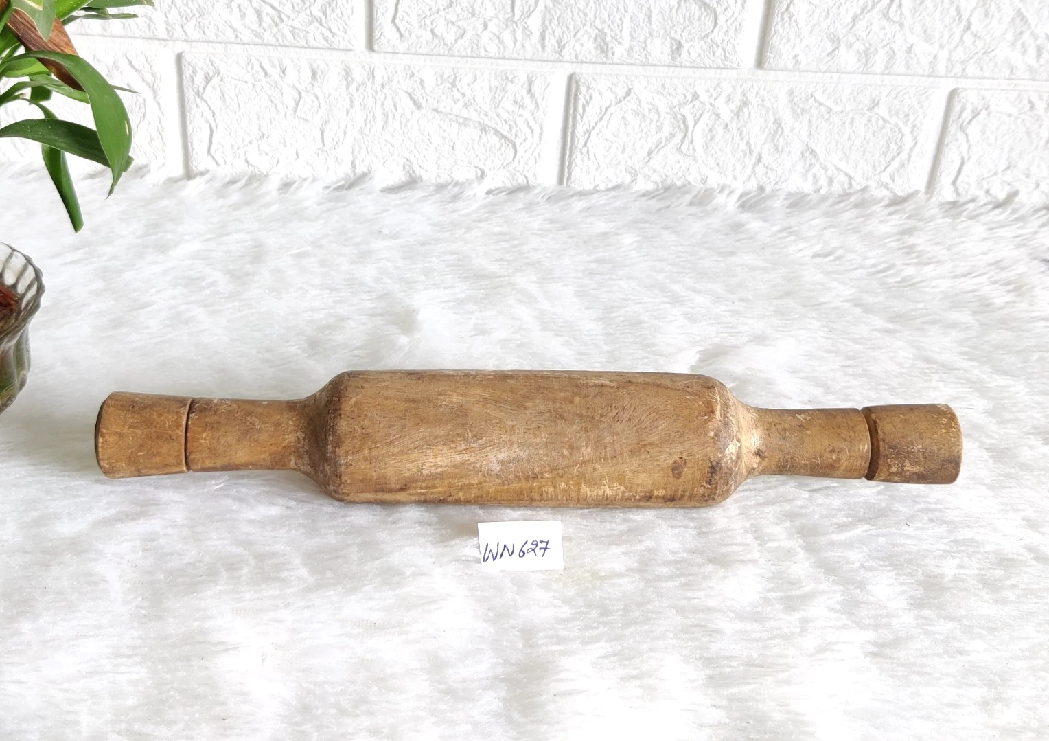 Vintage Primitive Handmade Tortilla Bread Bakers Wooden Decor Rolling Pin WN627
Opens in a new windo