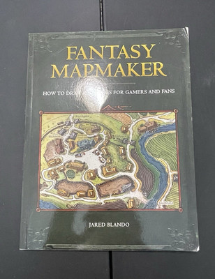 Jared Blando Fantasy Mapmaker How to Draw RPG Cities (2019, Trade Paperback)