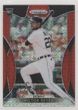 2019 Panini Prizm Tier III Red Mojo 102/299 Victor Reyes #238 Rookie RC y0i