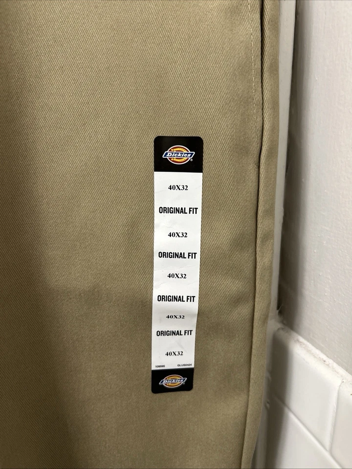 Dickies 874 工装裤男式 40x32 棕色原创版型标志长裤 — 第 4/4 张图片