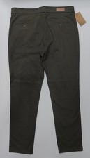 Plaid  Plain Men's Charcoal Slim Fit Chino Pants Size 34Wx30L