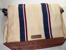 TOMMY HILFIGER LEATHER SCHOOL / MESSENGER BAG UNISEX