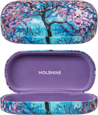 Hard Shell Sunglasses Case,Classic Large Glasses Case for Cherry Blossoms