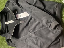 Men  s Alo Yoga Accolade Quarter Zipup Black  Size Large Limited 