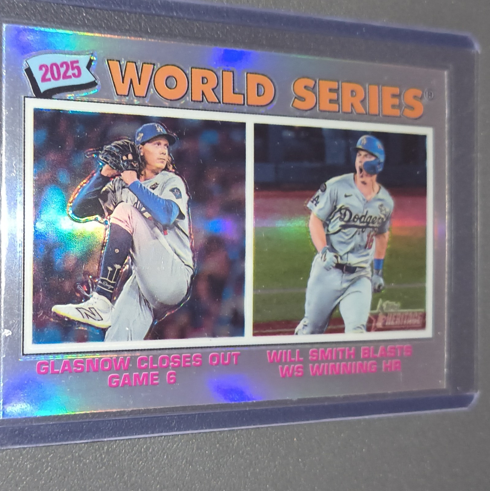 Topps 2025 Heritage World Series Insert #312 Will Smith/Evan Phillips Dodgers