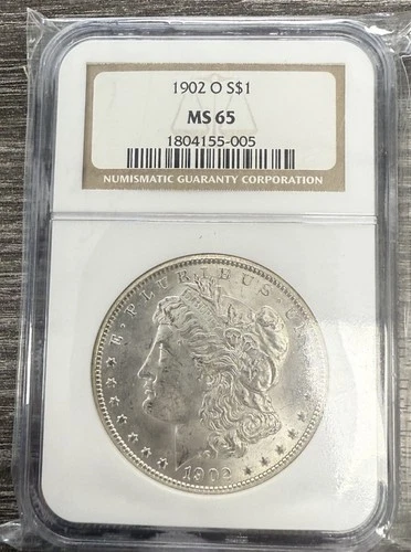 1902-O Morgan Silver Dollar MS65 NGC