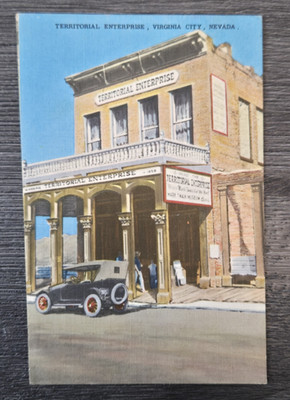Vintage Color Postcard Hotel Casino Nevada Territorial Enterprice Virginia City