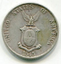 Philippines 20 Centavos 1945-D KM-182   lotfeb4472