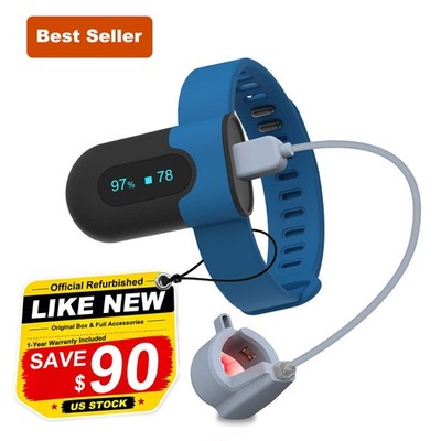 Vibeat OxyU Pulse Oximeter + O2 Ring Probe Sleep SpO2 Monitor, App & PC Software