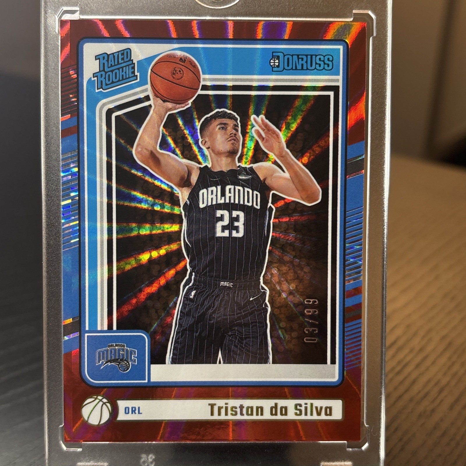 2024-25 Panini Donruss - Rated Rookie Tristan da Silva #203 Holo Red Laser /99