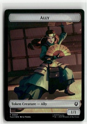 Ally 0007 // Clue 0018 Double-Sided Token FOIL Avatar The Last Airbender MTG NM