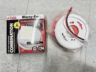 Kidde i12010SCO Combination Smoke CO Carbon Alarm 10 Yr Battery Hardwired Voice