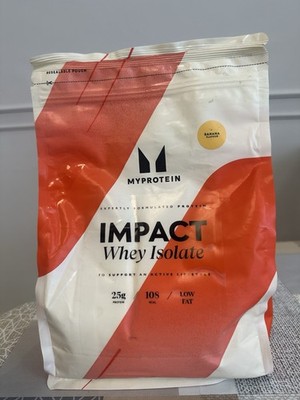 MyProtein Impact Whey Isolate 1kg   Banana   Neu & Versiegelt