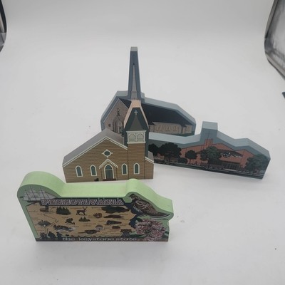 The Cat's Meow Lotof 4 Pa State Map &church Collection 
