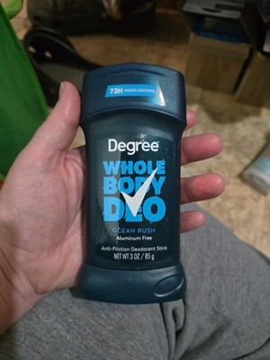 Degree Men Whole Body Deodorant Stick, Ocean Rush Scent Aluminum Free New
