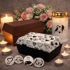 Tiersarg + Grabkerze Tier Haustier Kleintier Sarg Grab Urne Kleintiersarg Natur