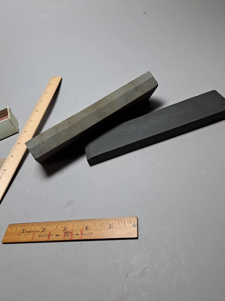 Lote de 8 piedras de afilar tamaños surtidos piedras de afilar afilar miel de afeitar aceite mezcla de piedras Foto 4 de 4