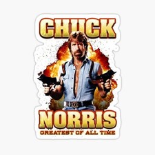 RIP Chuck Norris sticker walker ranger texas