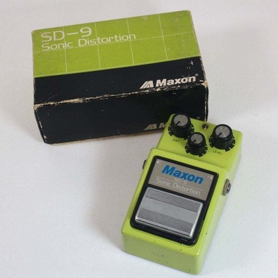 Maxon SD-9 Sonic Distortion Gitarrenpedal Black Label JRC4558D Gebraucht