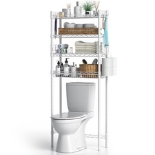 Hodonas Over 4 Tier Large Storage Capacity The Toilet Self, White-4