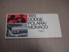 1970 Dodge Polaramonaco Operators Manual. 1970 Dodge Polaramonaco Operators Manual.