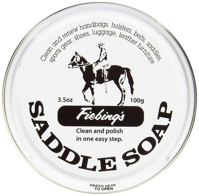 Saddle Soap White 3.5 oz | Polish and Clean Leather | Revives Color