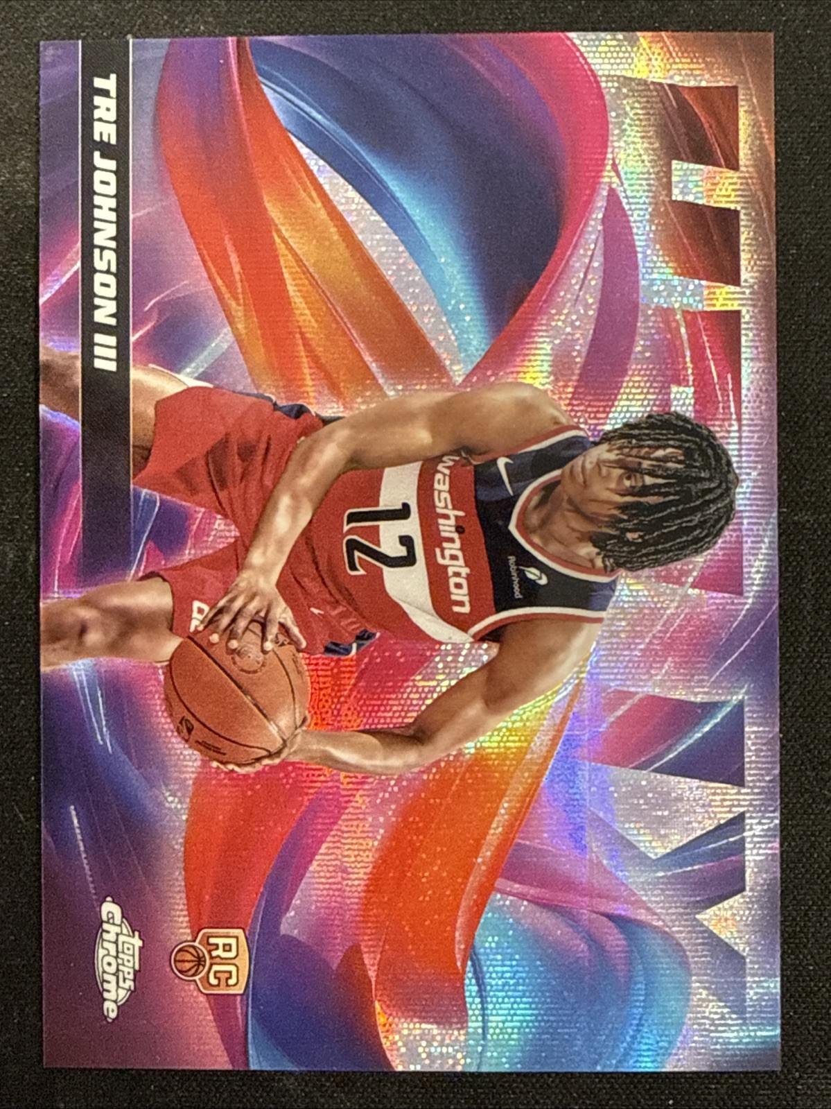 Tre Johnson III 2025-26 Topps Chrome Basketball HELIX SSP Case Hit Rookie RC 🔥