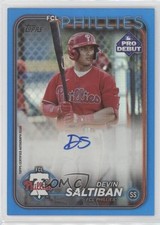 2024 Topps Pro Debut Blue Foil Auto 33/150 Devin Saltiban #PD-179 Auto 1dh2