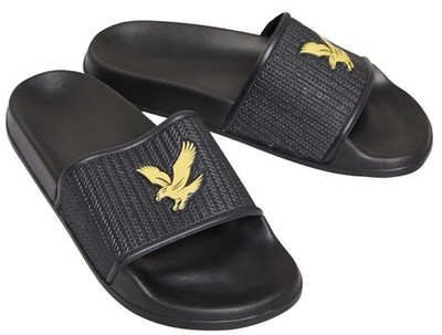 Lyle & Scott FW1407 Easy Sliders schwarz Gr. UK 10 B86