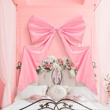 Big Bow Decor 39x72 Inch Giant Wall Room Backdrop Large Ribbon Tie Pink Party