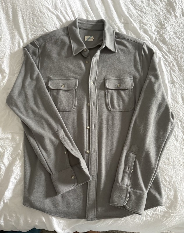 Fair Harbor Men’s Size L Dunewood Dark Grey Flannel