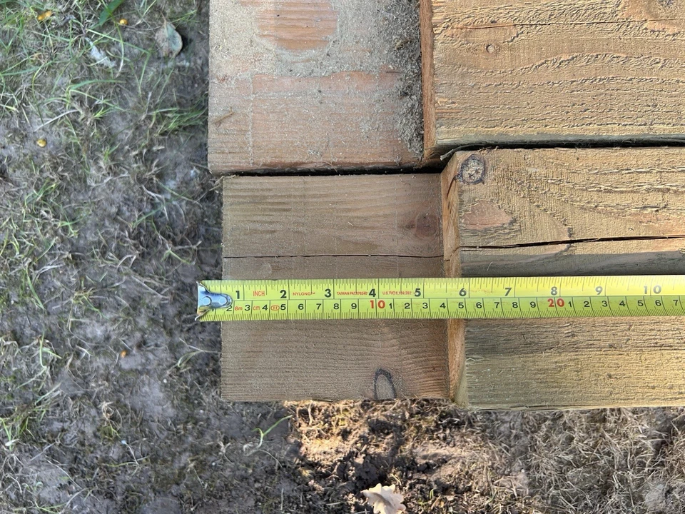 Sawn treated posts. 2.3m x 150mm x 150mm - Image 3 of 4