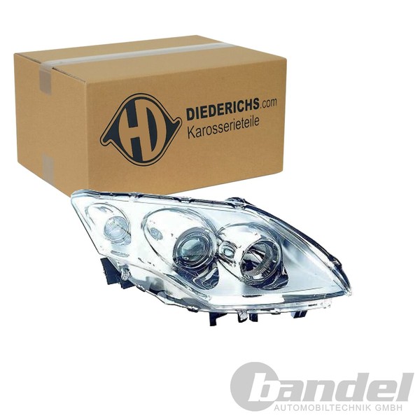 Diederichs Halogen Scheinwerfer Chrom Links Passend FüR Renault Laguna | 4474081-image