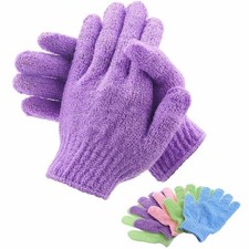 2pcs Exfoliating Bath Mitts Scrub Gloves for Peeling, Massage Easy Body Wash